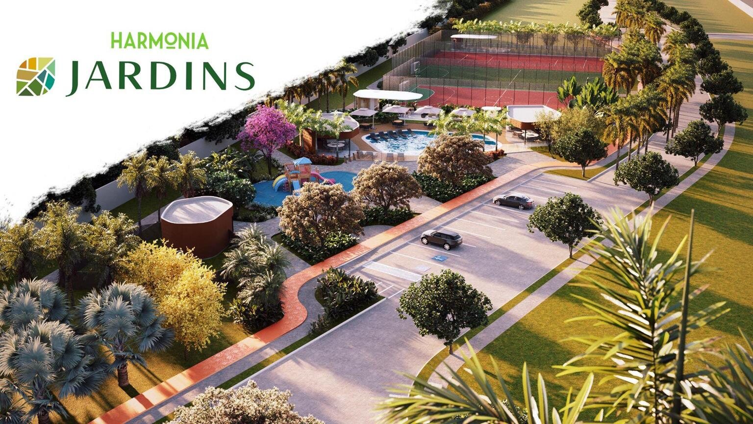 Implantação ilustrativa do Harmonia Jardins