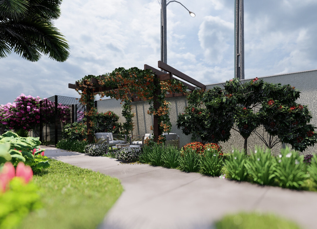 Jardins e espaços de convivência do Privilege